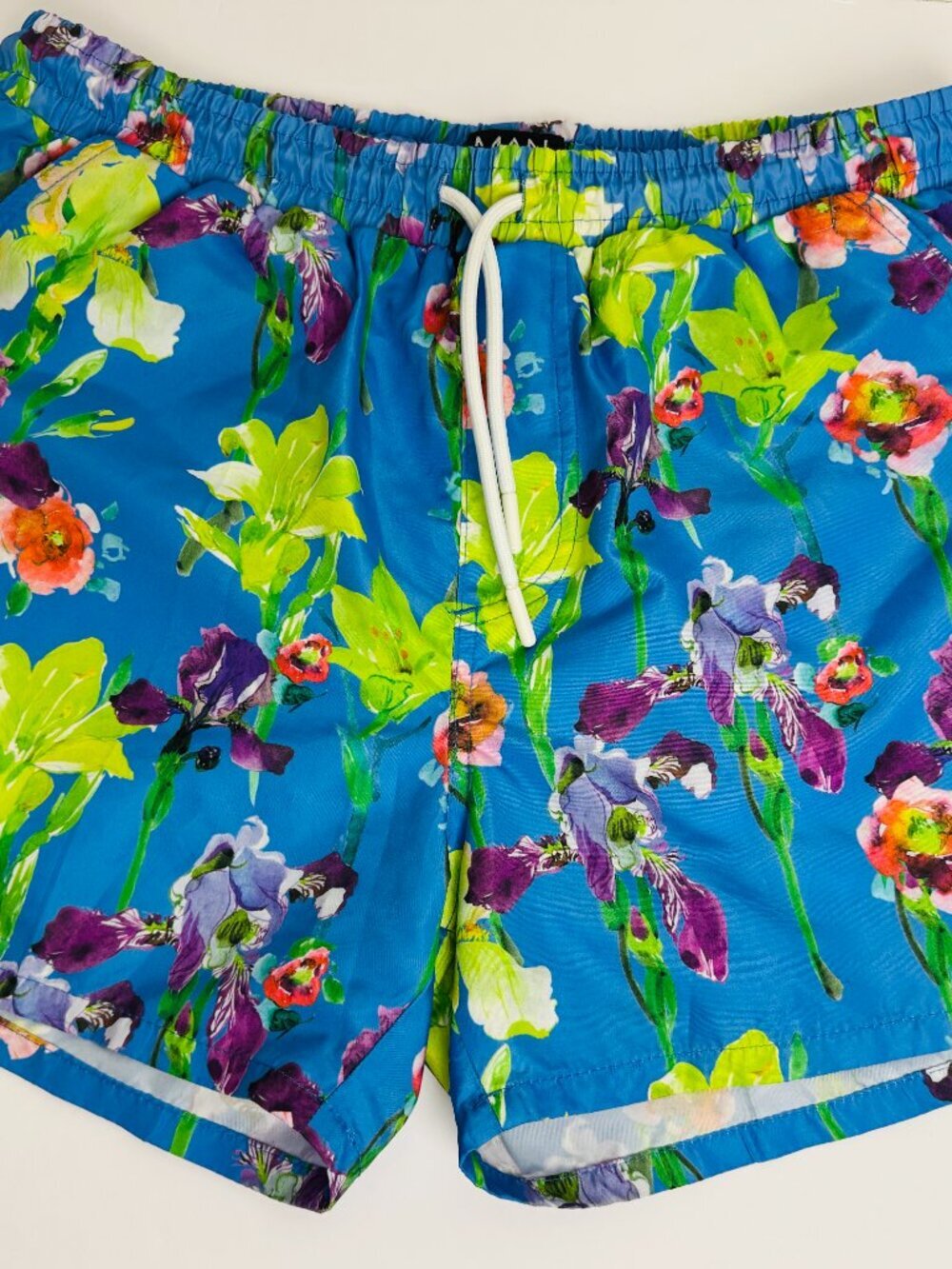 BoohooMAN Floral Swim Trunk Shorts  Tropical Hawaiian Size M Like NEW